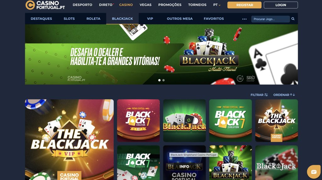 Blackjack. Casino Portugal