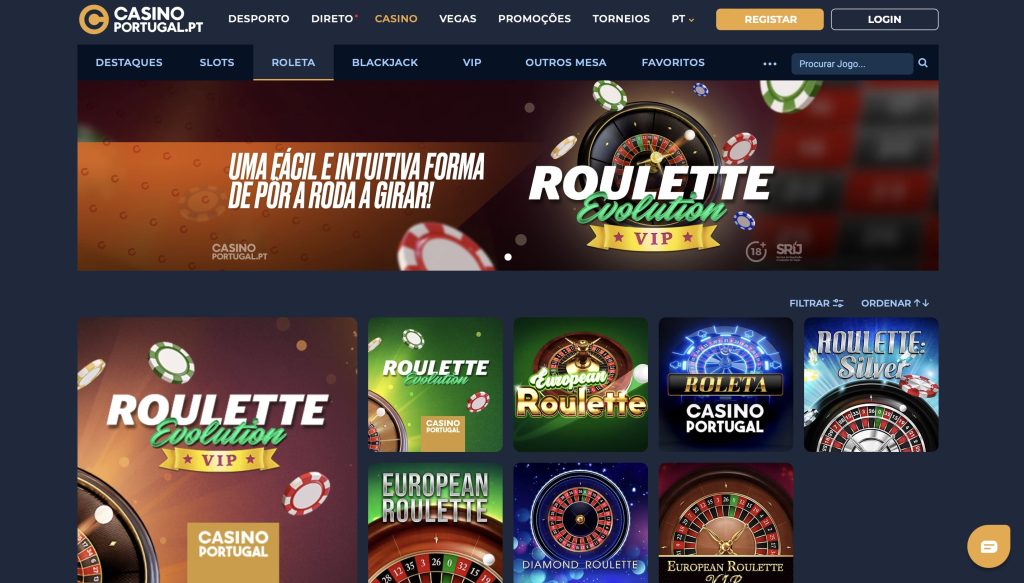 Roleta. Casino Portugal